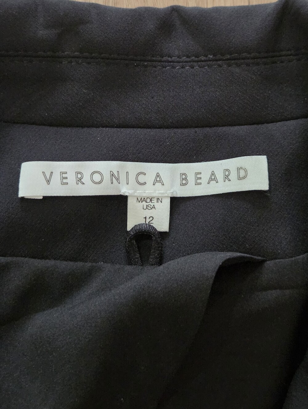 Veronica Beard Scuba Dickey Blk Zip Pocket Blazer 12 Capsule Norm Minimal Preppy - Picture 4 of 11